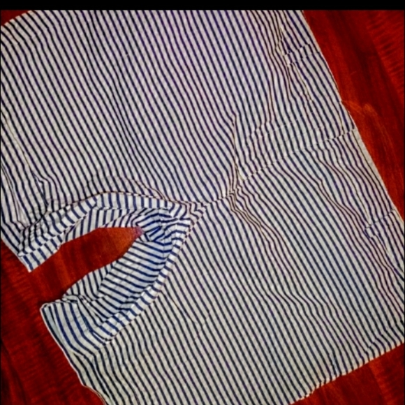 Nautica Bermuda Shorts Size 14 Stripe Stretch EUC - Picture 8 of 11